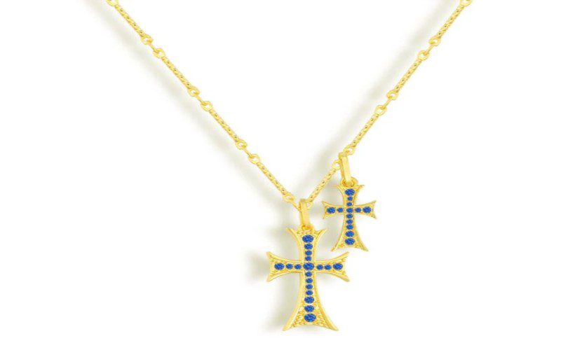 Dual Cross Necklace