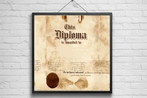 How Personalized Novelty Bachelor Diplomas Are Created for Display Collections